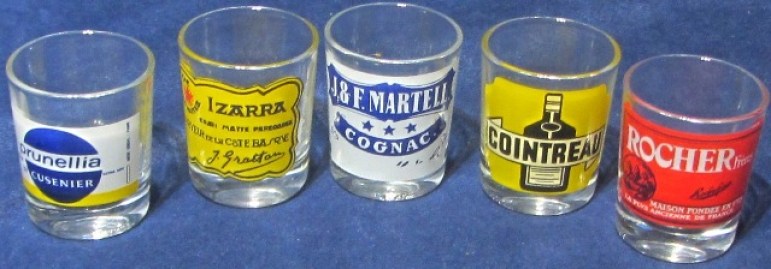 CHUPITOS CRISTAL MARCAS LICORES